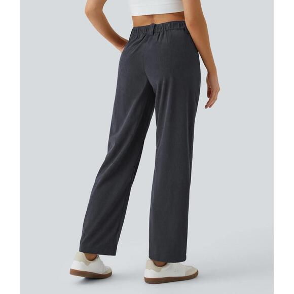 NWT Halara Mid Rise Corduroy Casual Pants Size Small - Picture 5 of 11